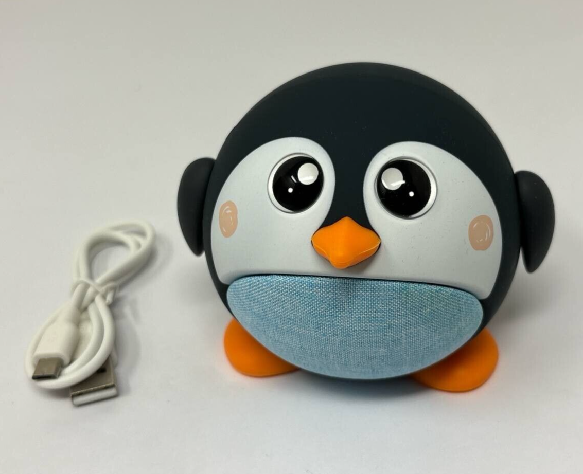 Fun Loud Control Speaker Penguin For Kids Wireless Bluetooth Portable Audio Mic