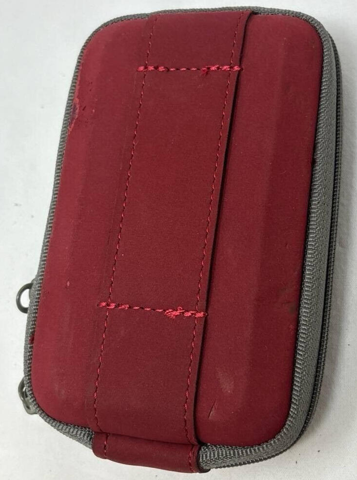 Lowepro Volta 25 Compact Digital Camera Pouch Red Carrying Case Zip Cover Bag