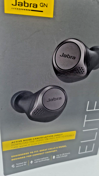 Jabra Elite 75t True Wireless Earbuds In Ear ANC Titanium NON working READ