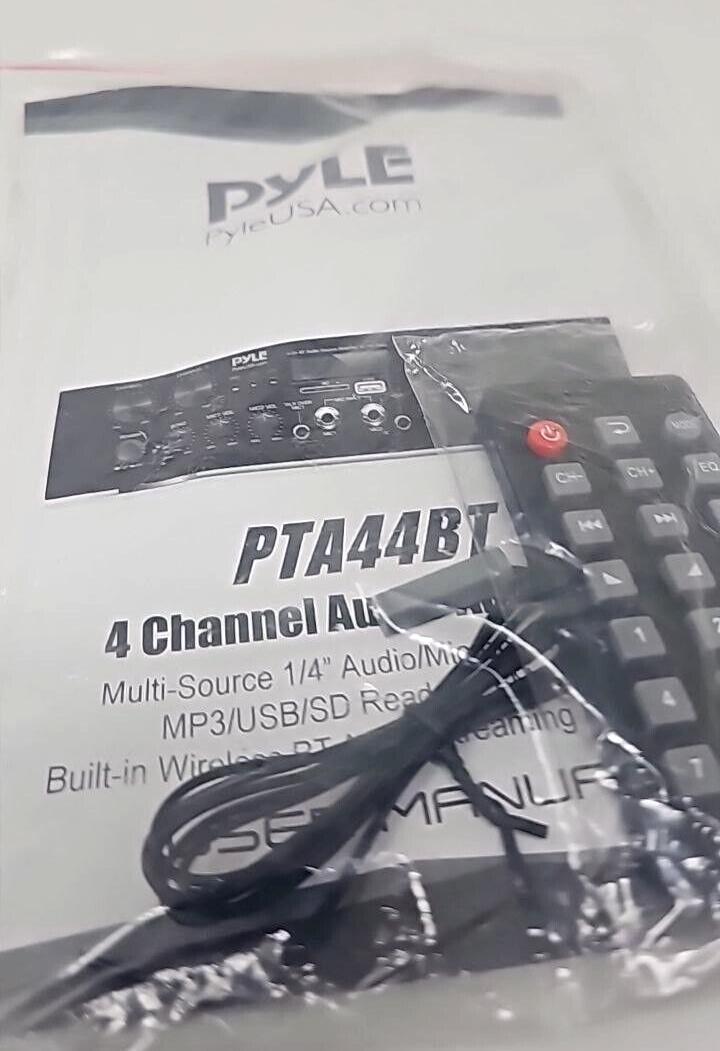 Pyle Bluetooth Remote Control for Home Audio Amplifier PTA44BT PDA7BU PPRE70BT