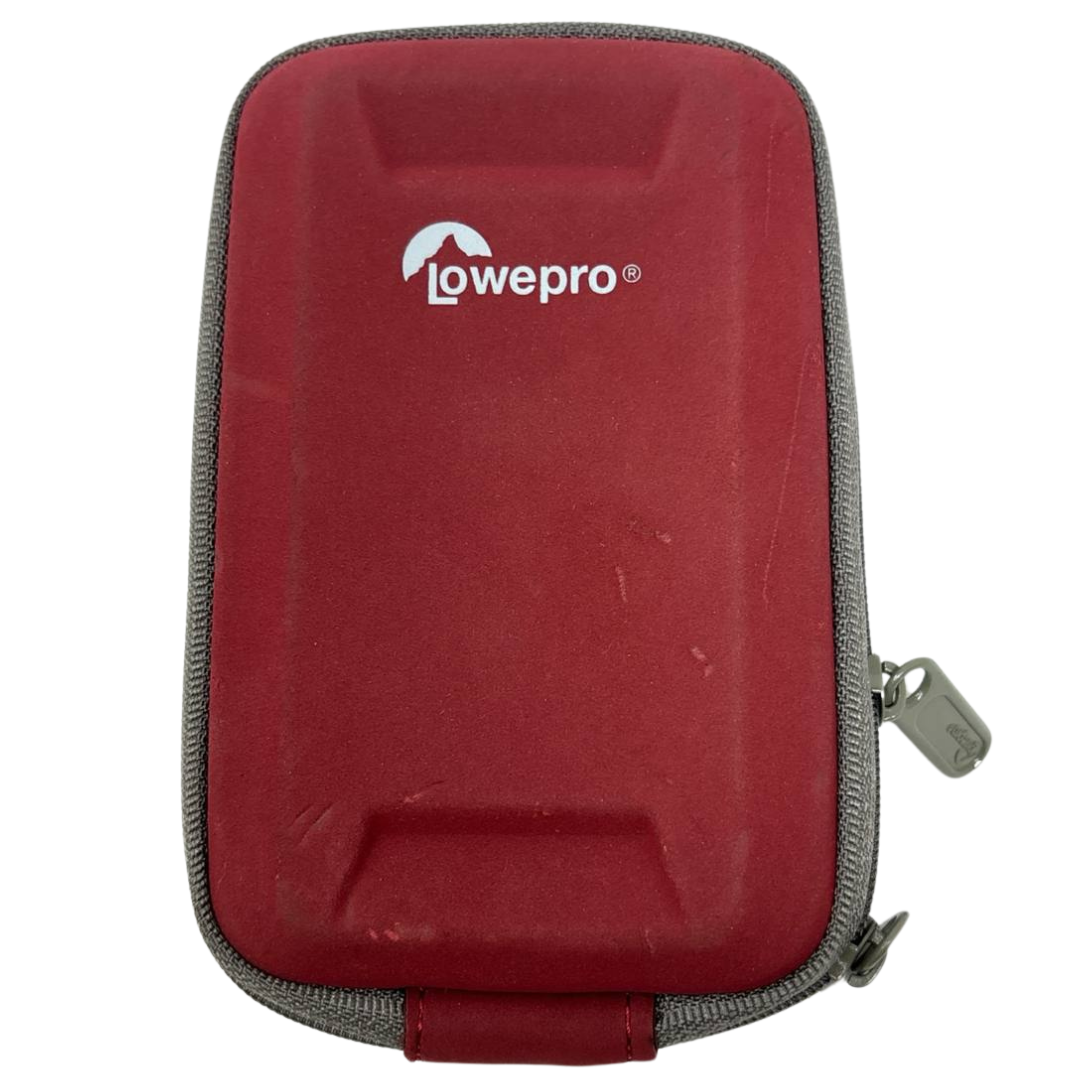 Lowepro Volta 25 Compact Digital Camera Pouch Red Carrying Case Zip Cover Bag