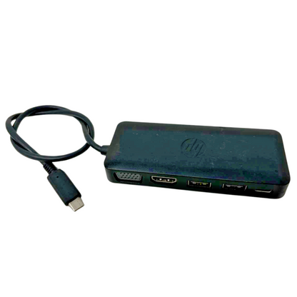 HP Travel Hub USB-C Portable Dock Station VGA HDMI USB Port Adapter for Laptop