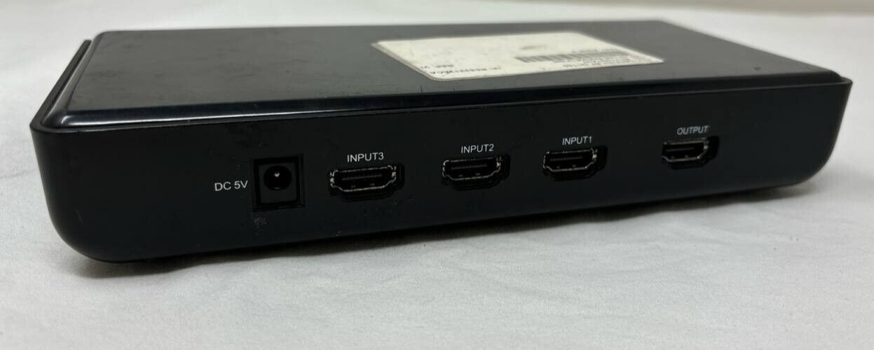 RCA DH3HSL HDMI 3 Port Switch Hub Switcher Box HD DVD Satellite PVR HDTV Black