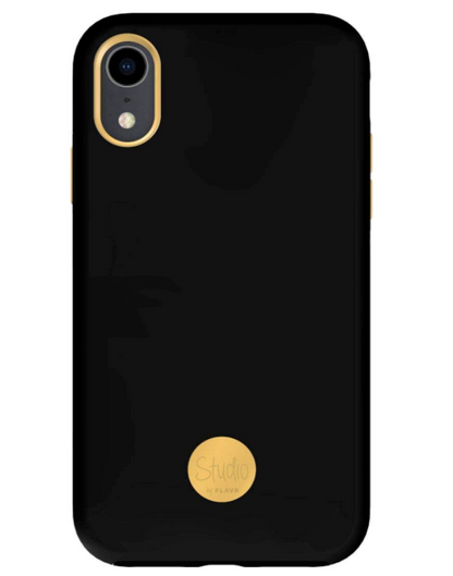 Flavr Hard Case Pure Black Studio Rigid Back Cover for Apple iPhone XS Max 6.5"