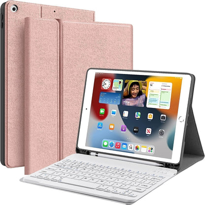 Juqitech Smart Case 10.2" Wireless Magnetic Keyboard iPad 7th 8th 9th Generation