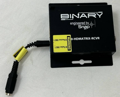 Binary 300 Series HDMI Over Single Cat5e/6 Balun IR Receiver Wired Black