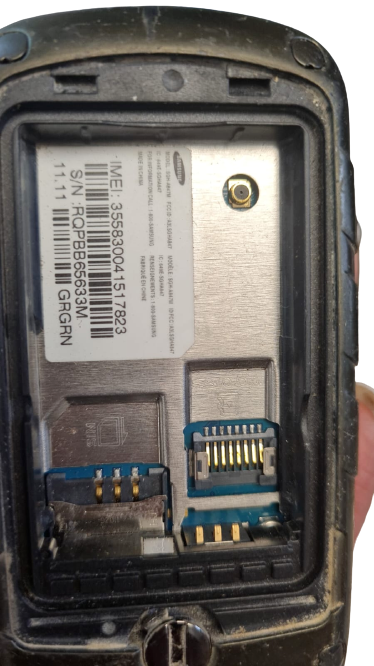 4 Lot of Samsung Rugby II 2 SGH-A847 Black Cell Phone Flip for Replacement Parts