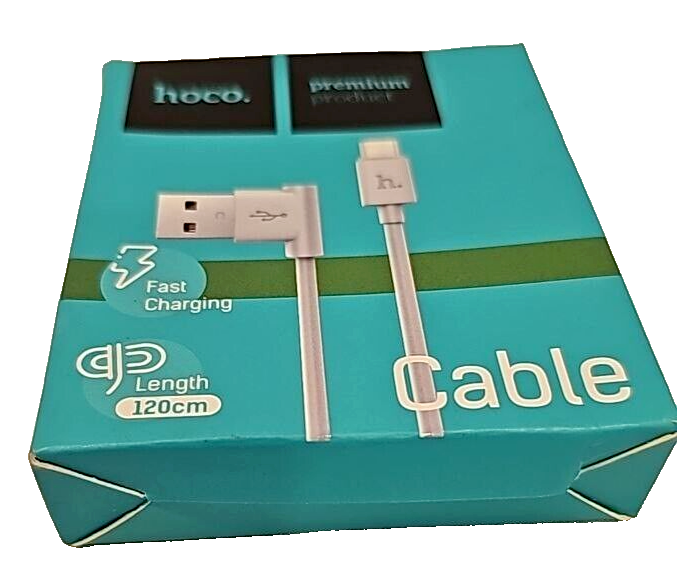 Hoco UPM10 Charging Cable L Shape USB to Micro USB Angled for Phone Tablet PC