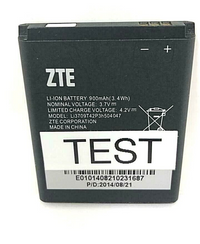 ZTE Li3709T42P3h504047 Battery 900mAh Replacement For U712 U990 UX990 Original