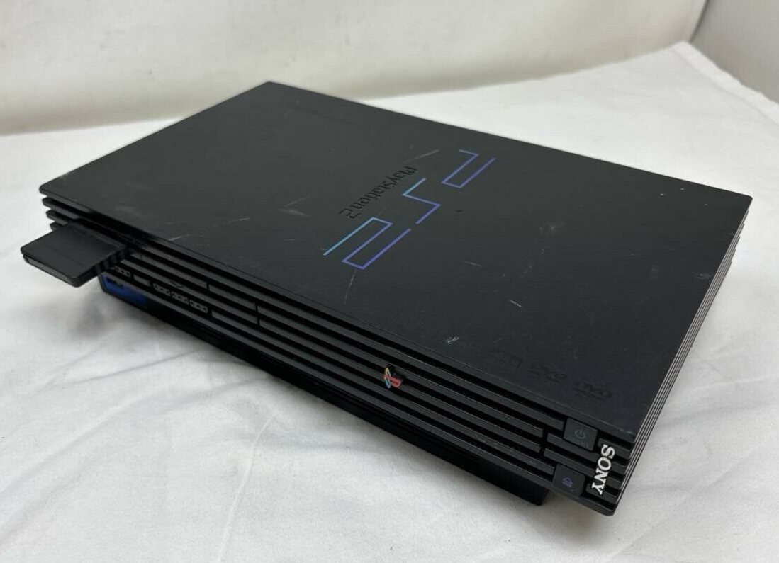 Sony PlayStation 2 Game Video Console PS2 Midnight Launch Edition SCHP-30001READ