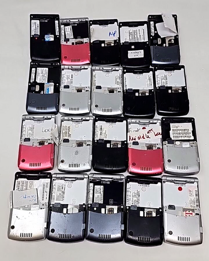 Lot of 20 Motorola Razr V3 Flip Phone T-Mobile Antique Slim GSM Vintage x Repair