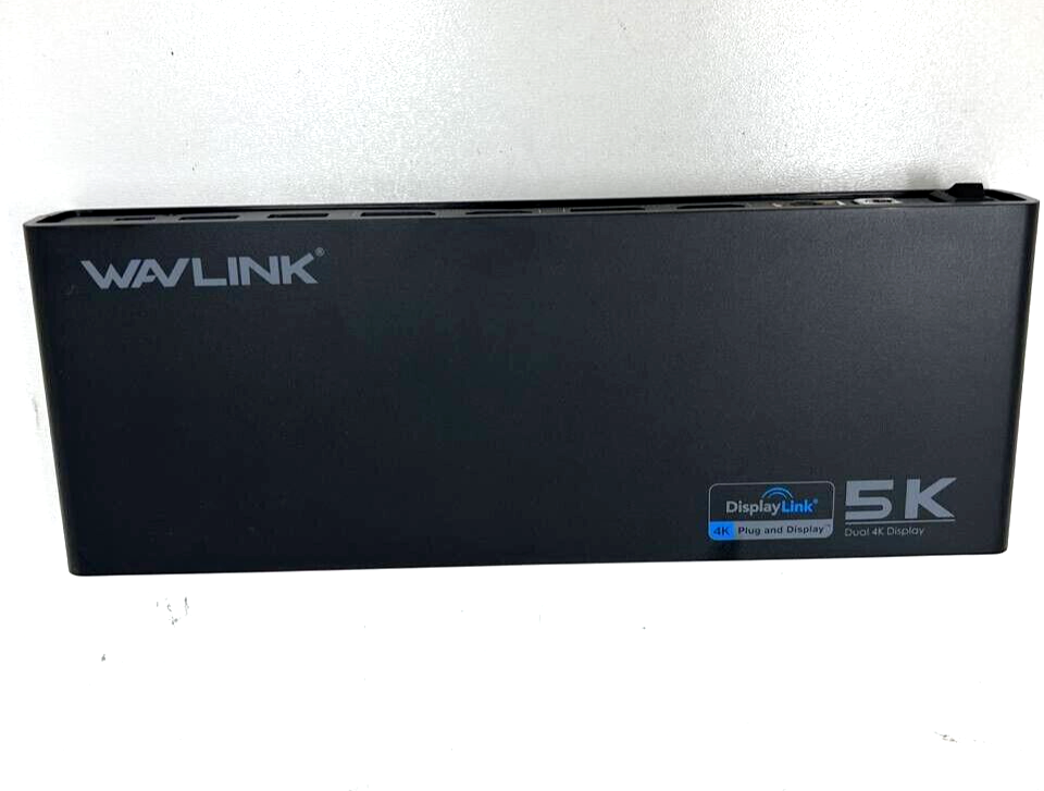 8 PORT Wavlink Docking Station Universal Hub Dock Dual Display Laptop 4K