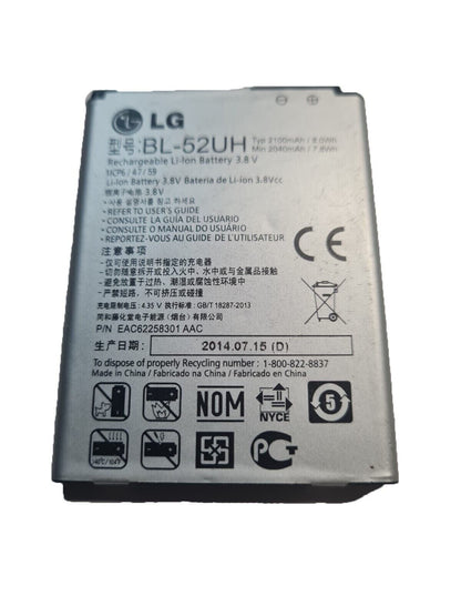 Battery BL-52UH For LG Battery Optimus Exceed 2 VS450PP Ultimate 2 L41C Realm