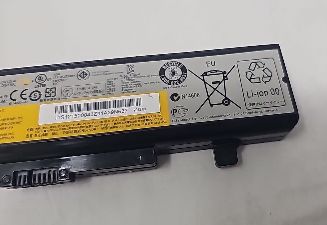 Laptop Battery for Lenovo IdeaPad Y480 Y580 G480 G580 Z380 Z480 Z580 Z585 Series