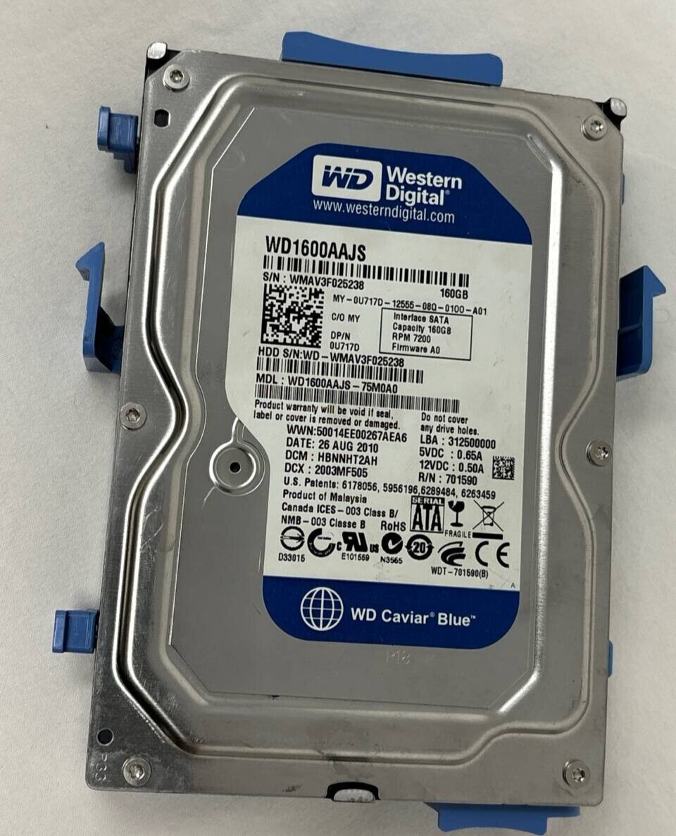 Western Digital WD1600AAJS-75M0A0 SATA 3.5" Hard Drive Internal 160GB 7200 RPM