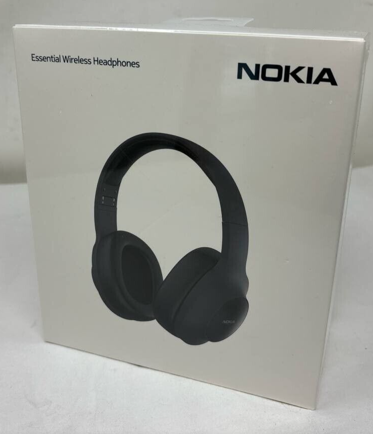 Nokia E1200 Essential Wireless Over the Ear Headphones Bluetooth 5.0 Black