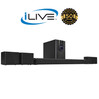 iLive 5.1 Home Theater System With Bluetooth Speakers Subwoofer 26" Soundbar