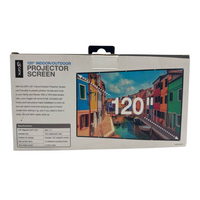 GPX Projector Screen 120" Portable Fabric 16:9 Indoor Outdoor Foldable Fabric