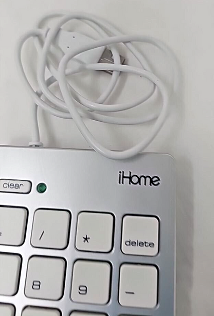 iHome Wired USB Numeric Keypad 20 Button Ambidextrous Ergonomic MacBook Pro Air