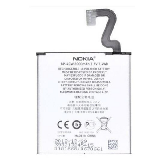 Battery BP-4GW for Nokia Lumia 920 920T 200Amp Genuine replacement Lithium