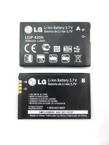 Battery LGIP-430N 900mAh For Imprint MN240 GU295 LX290 LX290C LX370