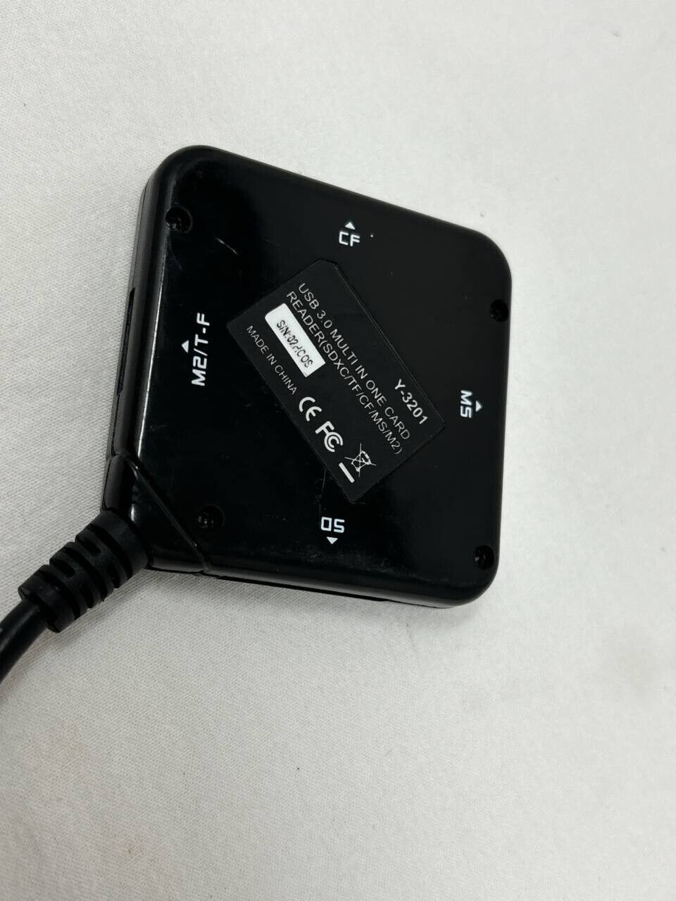 USpeed Y-3201 USB Multi Card Reader for CF MS SD Micro-SD Memory Card Laptop