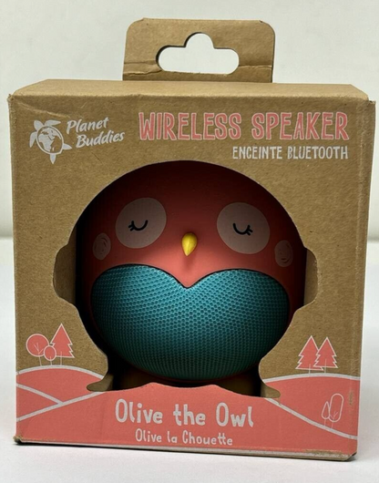 Kids Olive Wireless Speaker Bluetooth Portable Audio Mic Penguin Owl Cute Gift