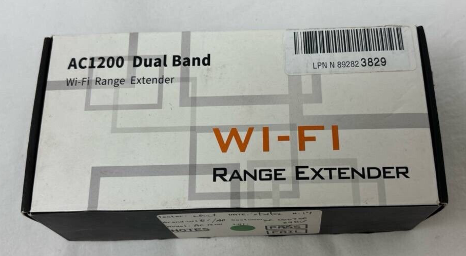 WiFi Range Extender Dual Band Wireless Internet Signal Booster Amplifier Black