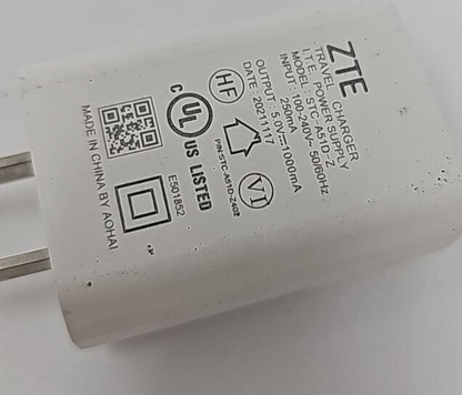 ZTE Wall Charger USB Travel Phone Tablet Power Adapter 5V 1A White Universal A3