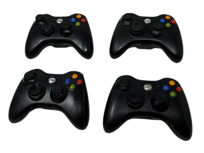 Lot of 4 Microsoft Xbox 360 Wireless Gaming Controller Gamepad Joystick READ