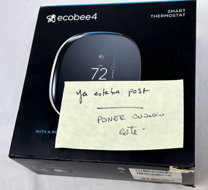 Ecobee 4 EB-STATE4-01 Smart Programmable Thermostat HomeKit Alexa Enabled Black