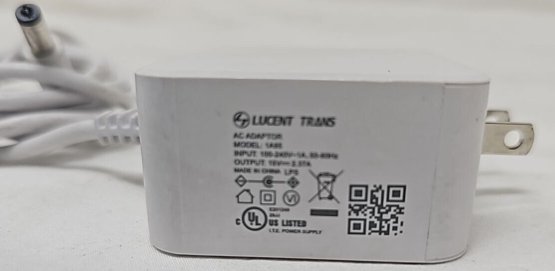 Lucent Trans 1A95 Charger AC Power Supply for Verizon LVR1 Home Router White