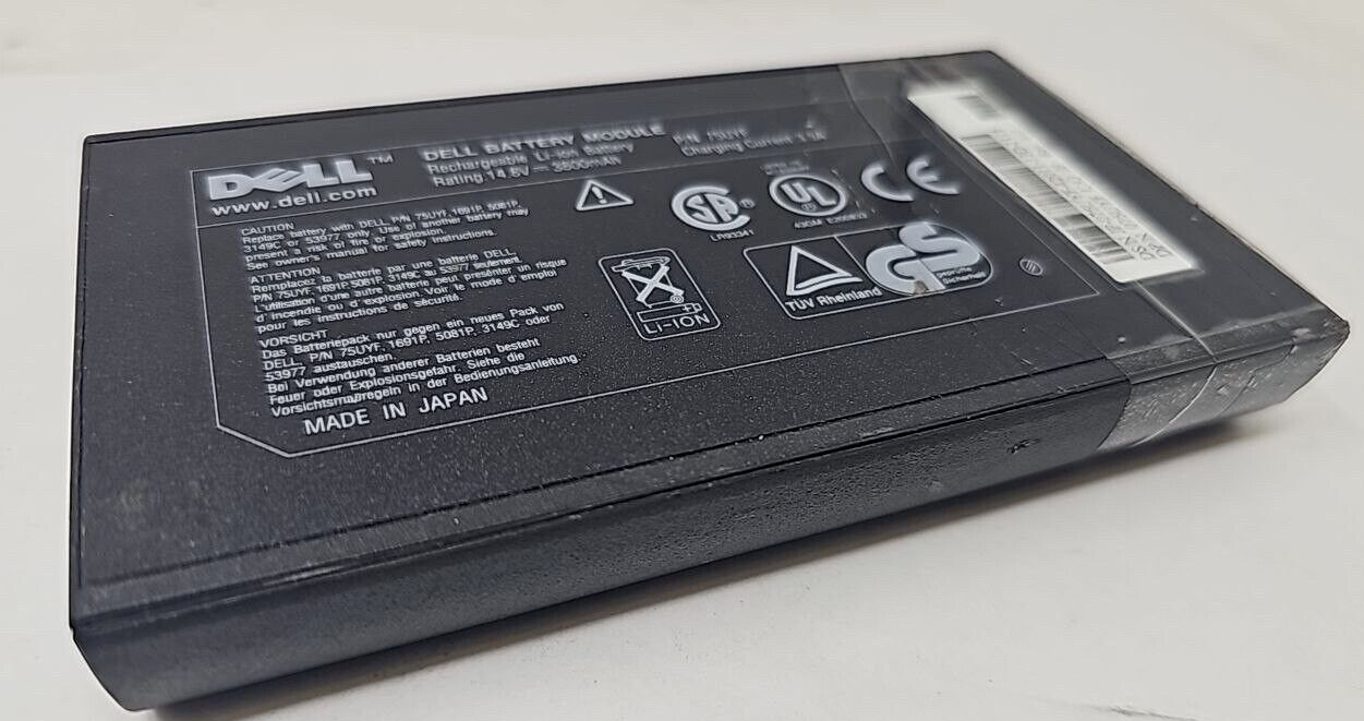 Laptop Battery 75UYF for Dell Inspiron 3700 4000 Latitude C500 C810 Precision