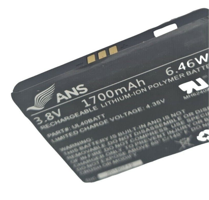 Battery UL40BATT For ANS UL40 1700mAh 3.8V Original Phone Virgin Mobile 6.46WH