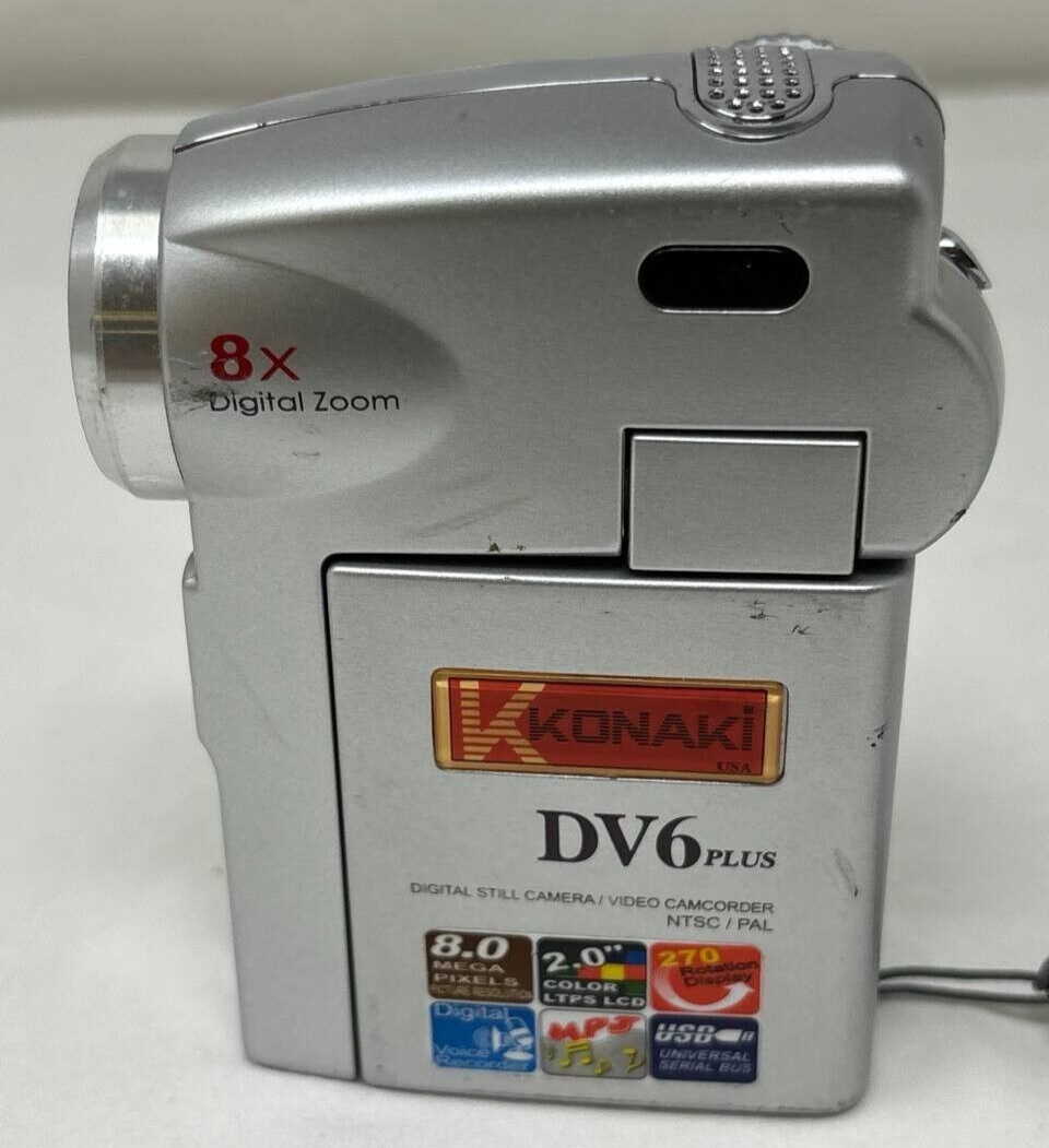 Konaki DV6 Plus Camera Video Camcorder with Digital Voice Recorder MP3 Player