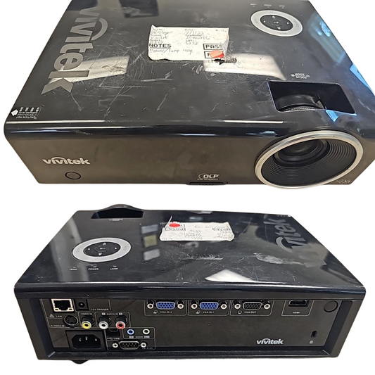 Vivitek D837 DLP Projector XGA Conference Room Black for Replacement READ