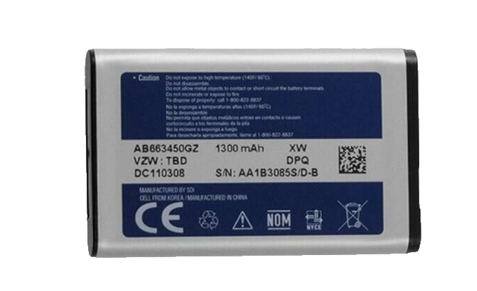 Battery AB663450GZ 1300mAh For Samsung Convoy 2 SGH U640 U660 CONVOY II Original