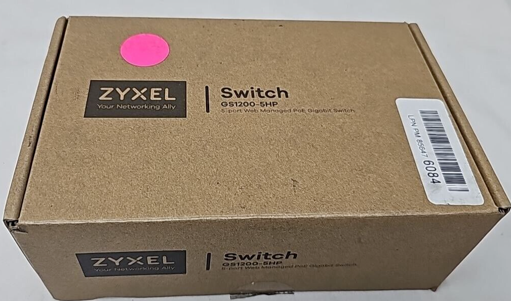 Zyxel 5 Port Gigabit Web Wireless Managed Switch Network IP VoIP Phone Cameras