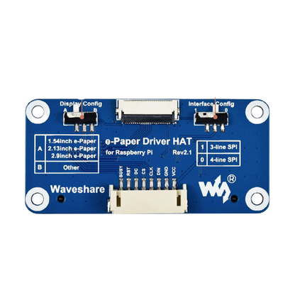 Waveshare 2.3" Universal E-Paper Display Driver Hat for Raspberry Pi Jetson Nano