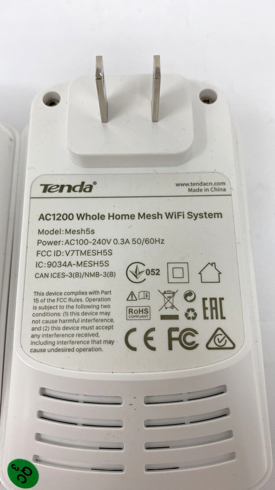 Tenda Nova MW5 Gigabit Whole Home Mesh WiFi System Wireless Dual Band AC1200 3pc