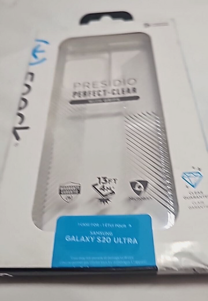 Speck Presidio Clear Case Transparent for Samsung Galaxy S20 Ultra Cover SM-G988