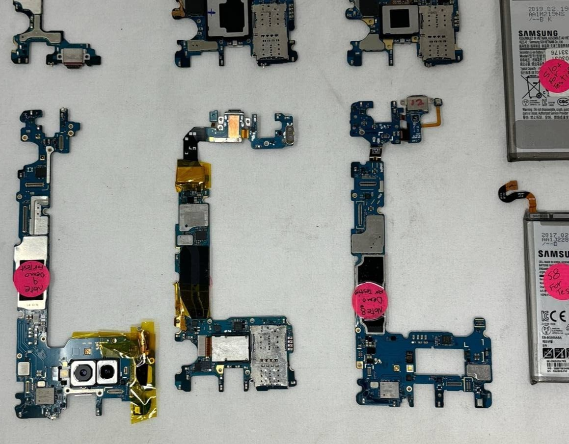 Lot of 6 Mainboard Replacement Samsung Note 8 9 Galaxy S8 S9 S10+ Untested READ