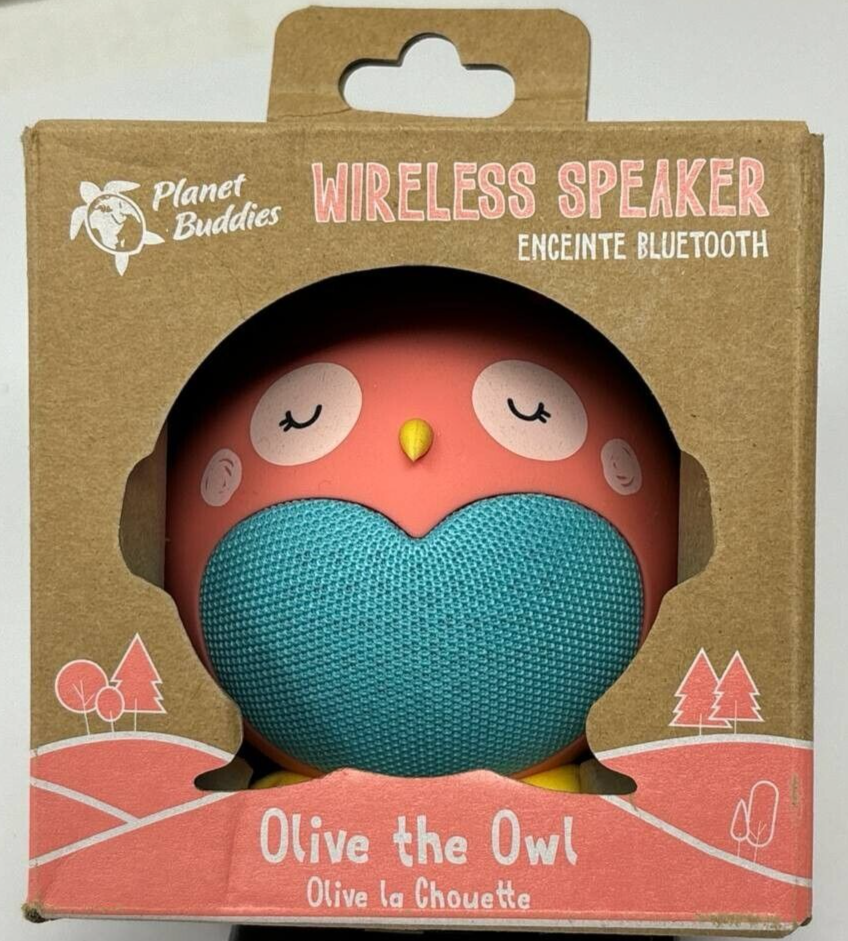 Kids Olive Wireless Speaker Bluetooth Portable Audio Mic Penguin Owl Cute Gift