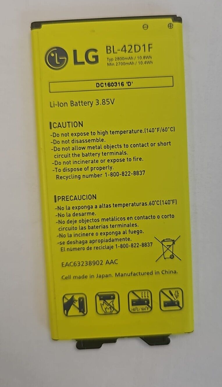 Battery BL-42D1F for LG G5 H840 H848 H850 LS992 VS987 Original Replacement