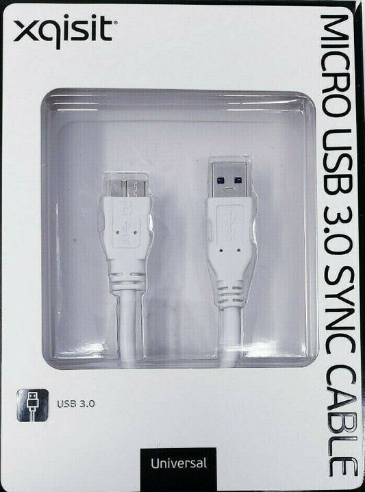 USB to Micro USB Cable 3.0 Data Sync for Samsung Galaxy Note 3 S5 S6 LG Xqisit
