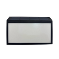 Everbilt 11 in. x 7 in. Black Solar Address Plaque with Numbers and Template