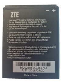 Battery Li3716T42P3H594650 For ZTE Zephr Warp Sequent Blade 3 Pro 1650mAh OEM