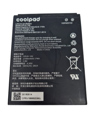 Battery CPLD-189 For Coolpad Legacy Go 3310A Illumina 3310 Original Replacement