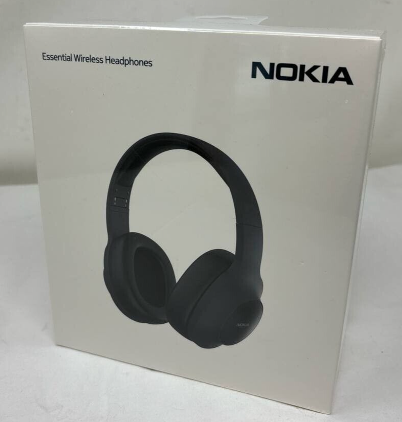 Nokia E1200 Essential Wireless Over the Ear Headphones Bluetooth 5.0 Black