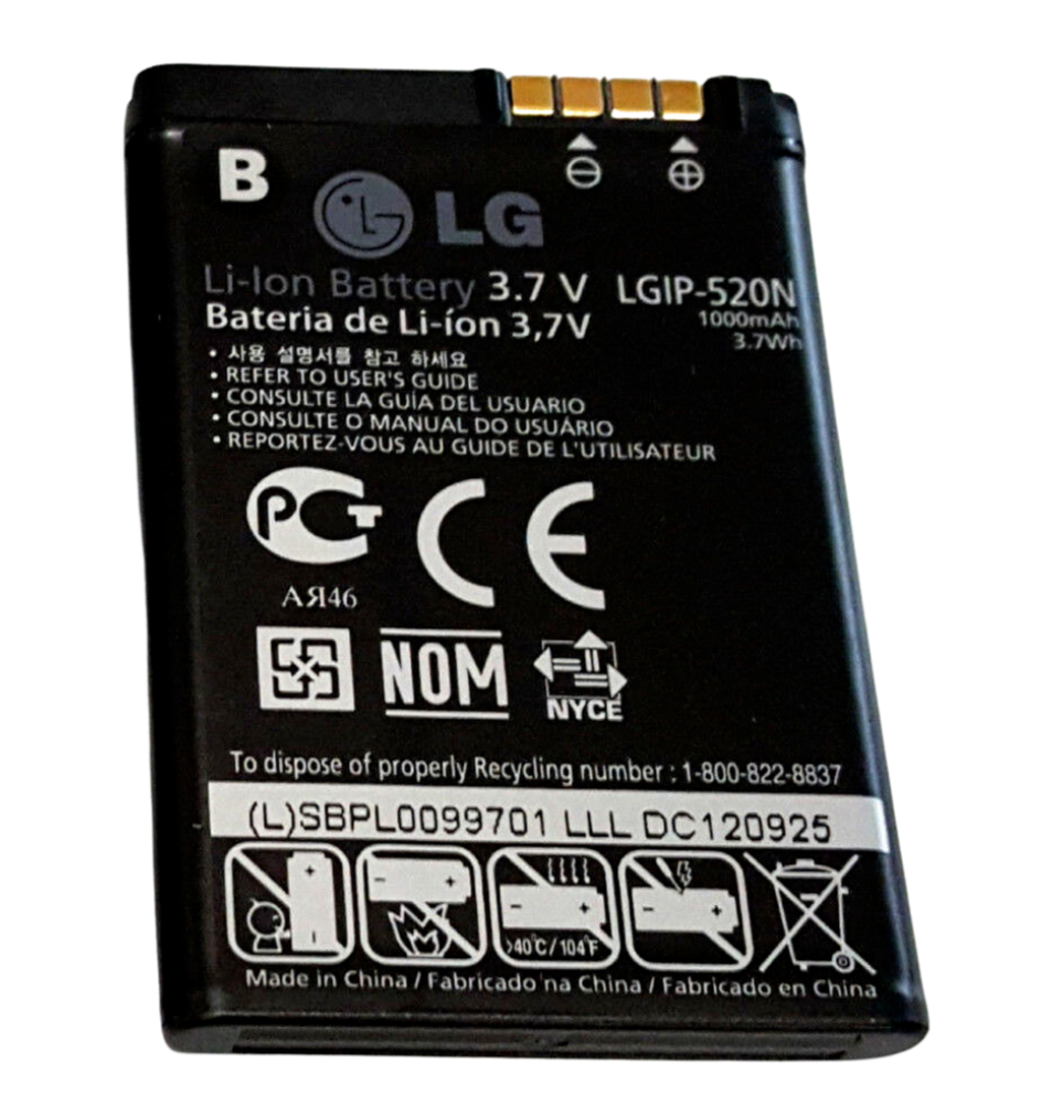 Battery LGIP-520N for LG Chocolate GD900 GW505 Extravert VN271 BL40 VX5600 Attun